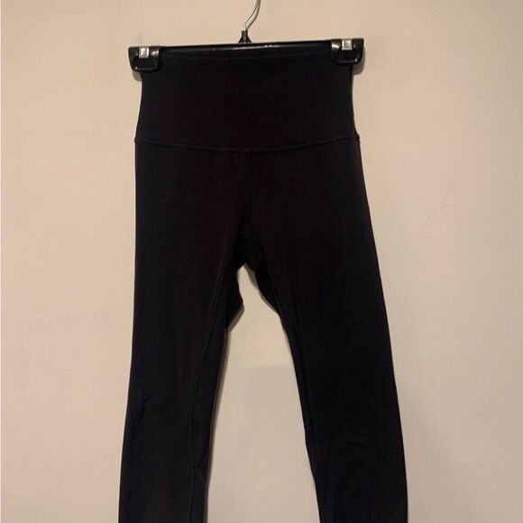 Lululemon Align Crop Black Size 4 Flawed See Pics Athletic Running Yoga - Picture 5 of 9